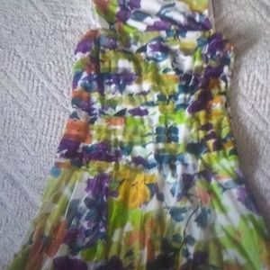 NWOT London times Floral Print Silk Dress Size 14